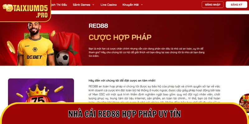 Nhà cái Red88 hợp pháp uy tín